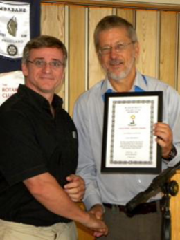 Dr Benjamin Receives Vocational Service Award